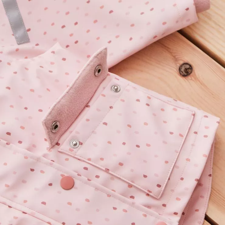 Personalised Pink Spot Print Raincoat