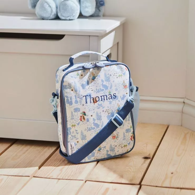 Personalised Blue Peter Rabbit Lunch Bag