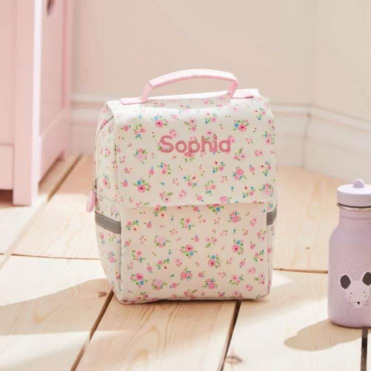 Personalised Ditsy Print Lunch Bag
