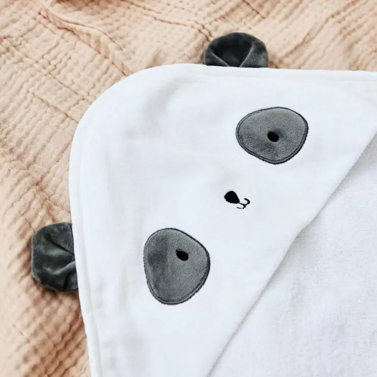 Personalised Panda Hooded Towel