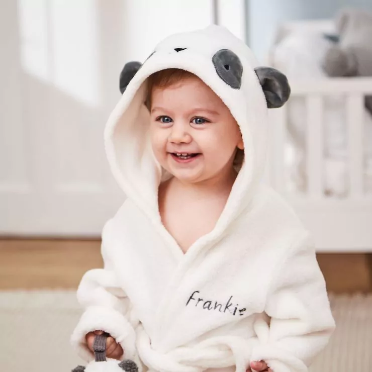 Personalised Panda Fleece Robe