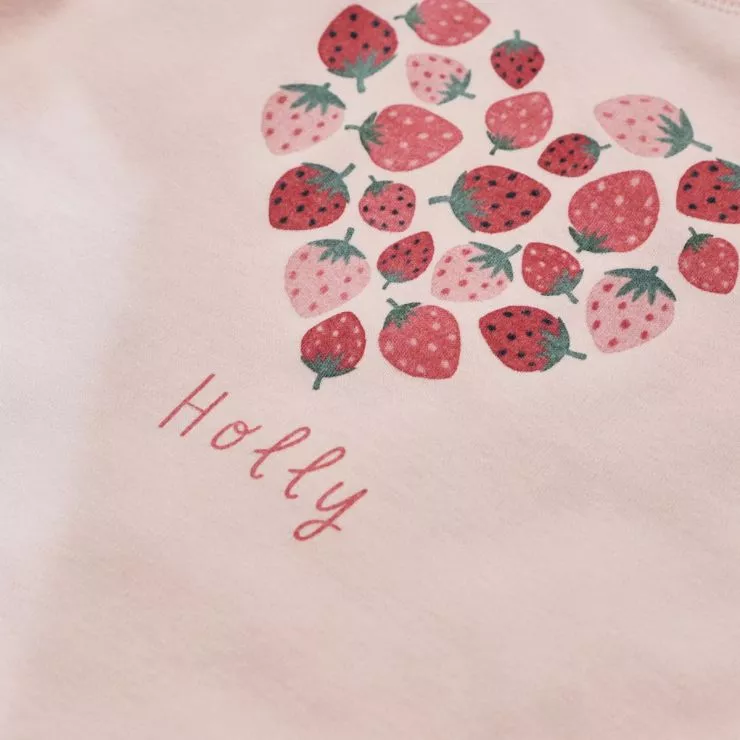 Personalised Strawberry Heart T-Shirt