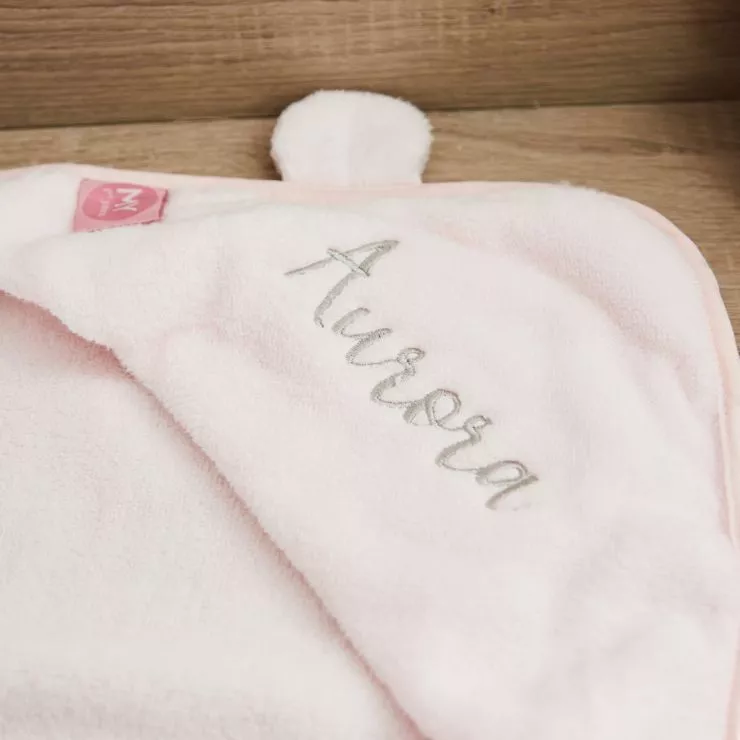 Personalised Light Pink Hooded Towel