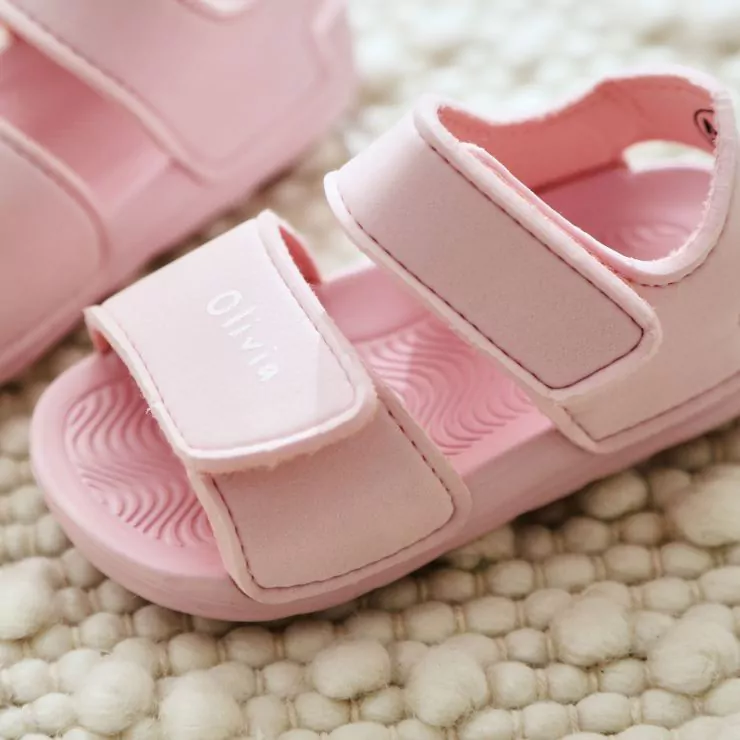 Personalised Pink Eva Sandals