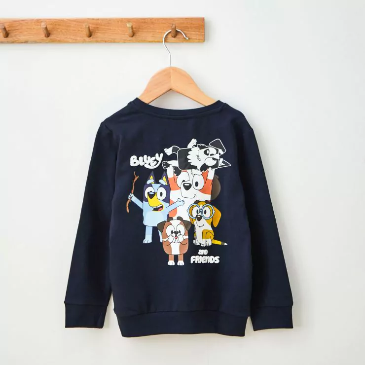 Personalised Bluey Dark Navy Sweatshirt