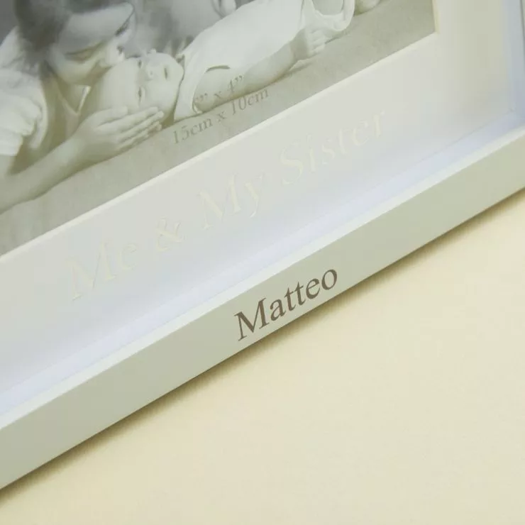 Personalised 'Me & My Sister' Photo Frame Personalisation