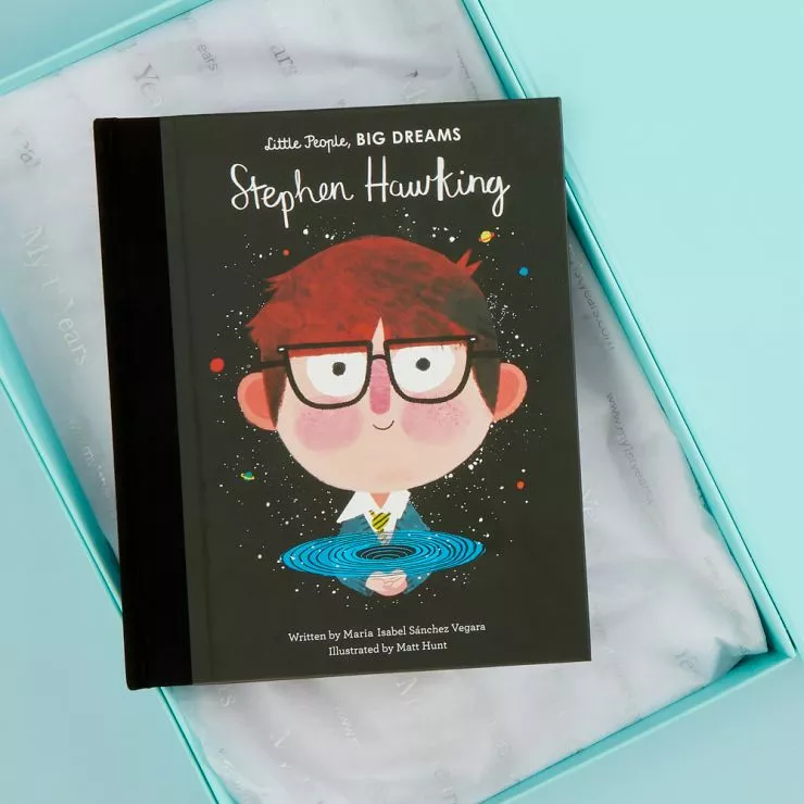 Personalised Little People, Big Dreams Stephen Hawking Book With Gift Box