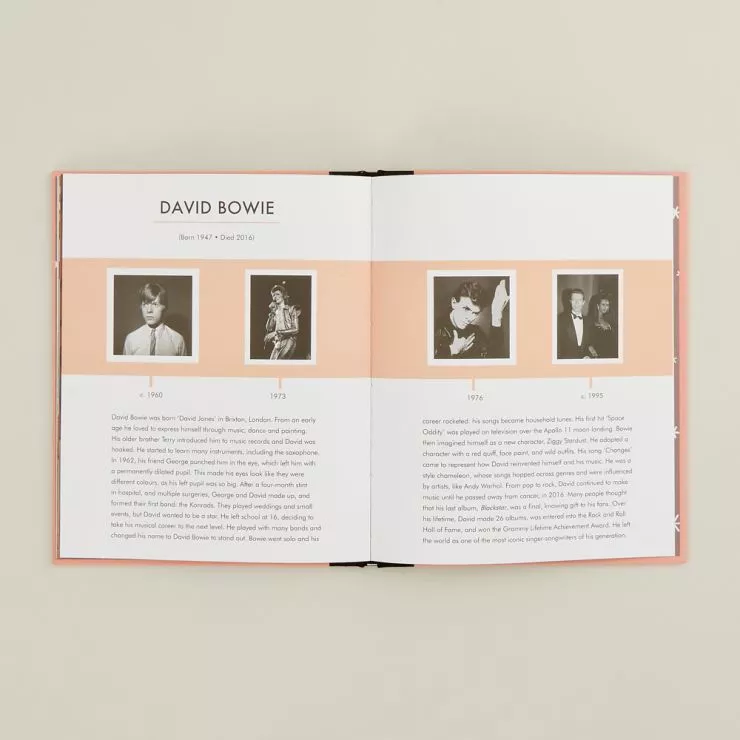 Personalised Little People, Big Dreams David Bowie Book Detail 2