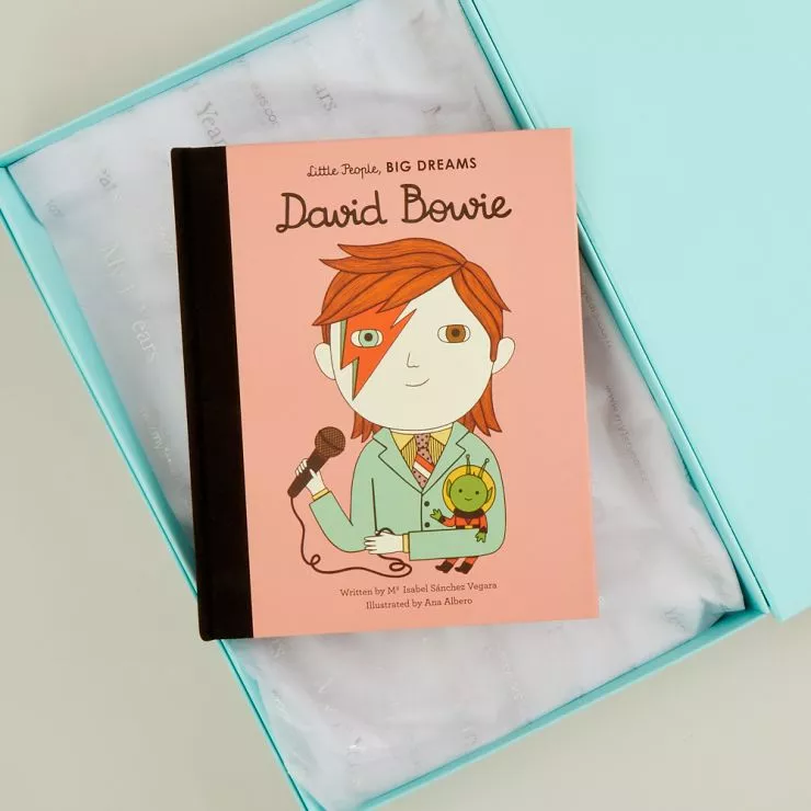 Personalised Little People, Big Dreams David Bowie Book Gift Box