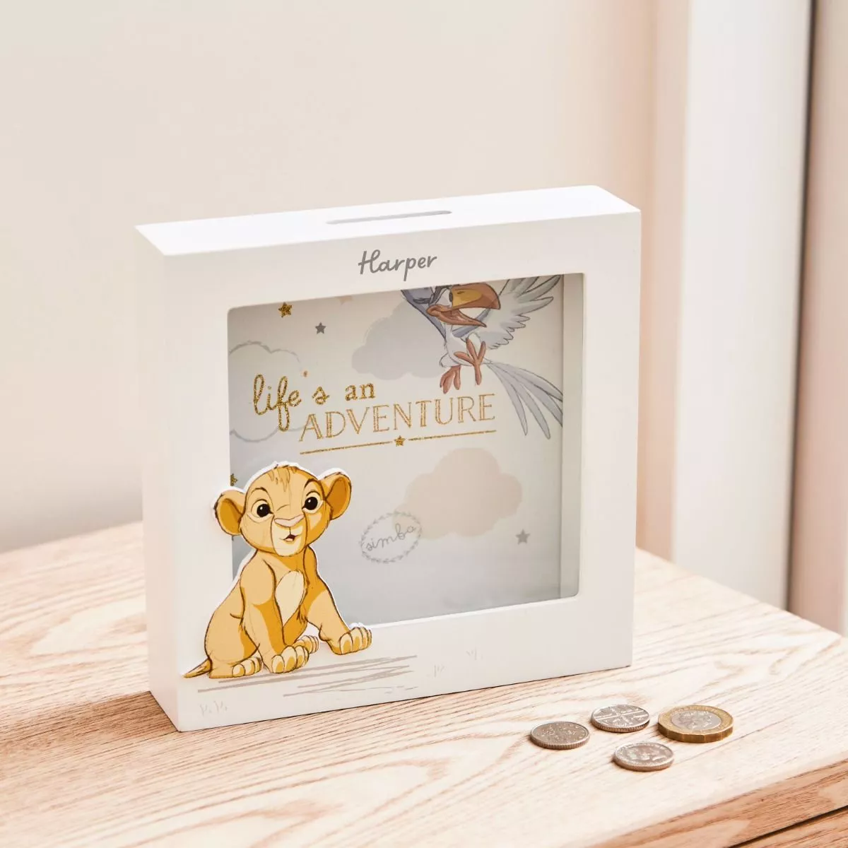 Personalised Disney Lion King Money Box