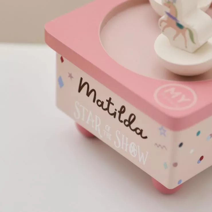 Personalised Wooden Little Performer Music Box