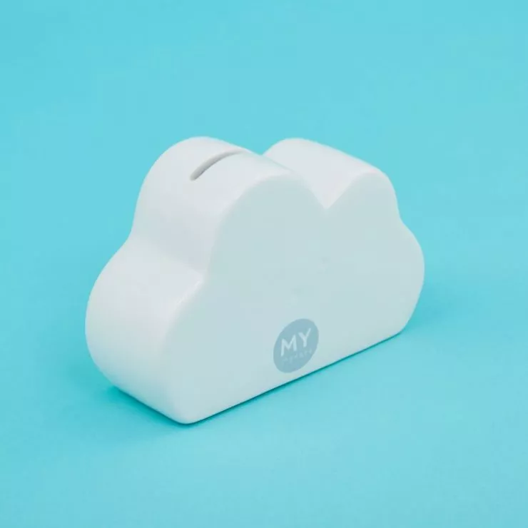 Personalised Ceramic Cloud Money Box