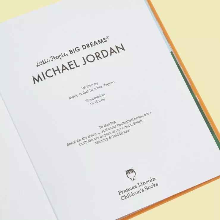 Personalised Little People, Big Dreams Michael Jordan Book