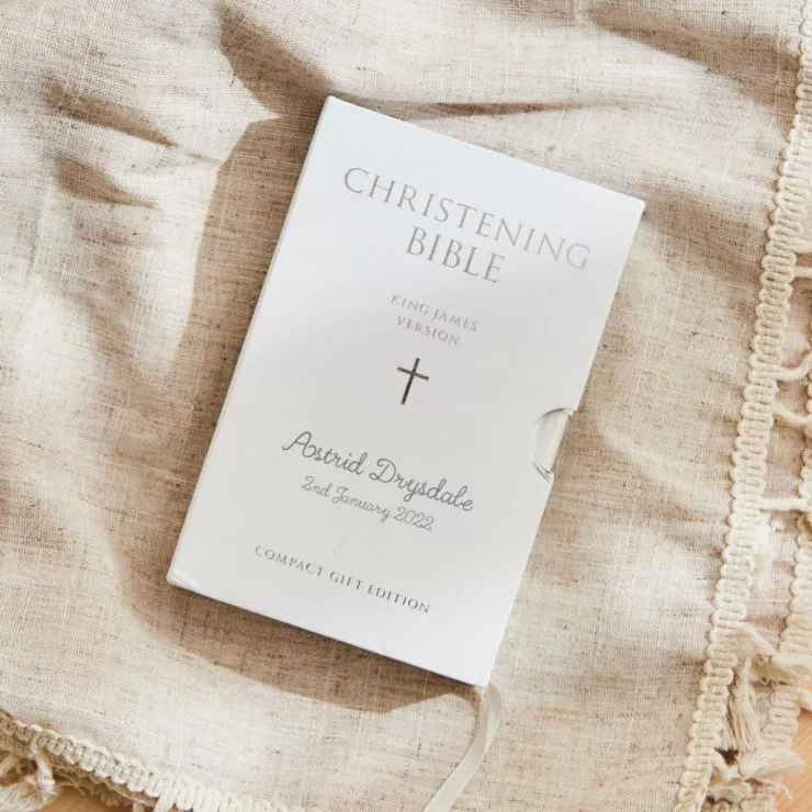 Personalised Christening Holy Bible