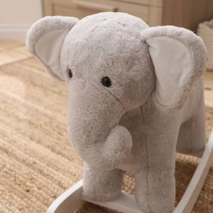 Personalised Grey Elephant Rocker Toy