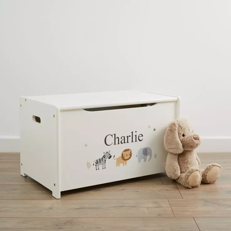 Personalised Jungle Design Toy Box Example 2