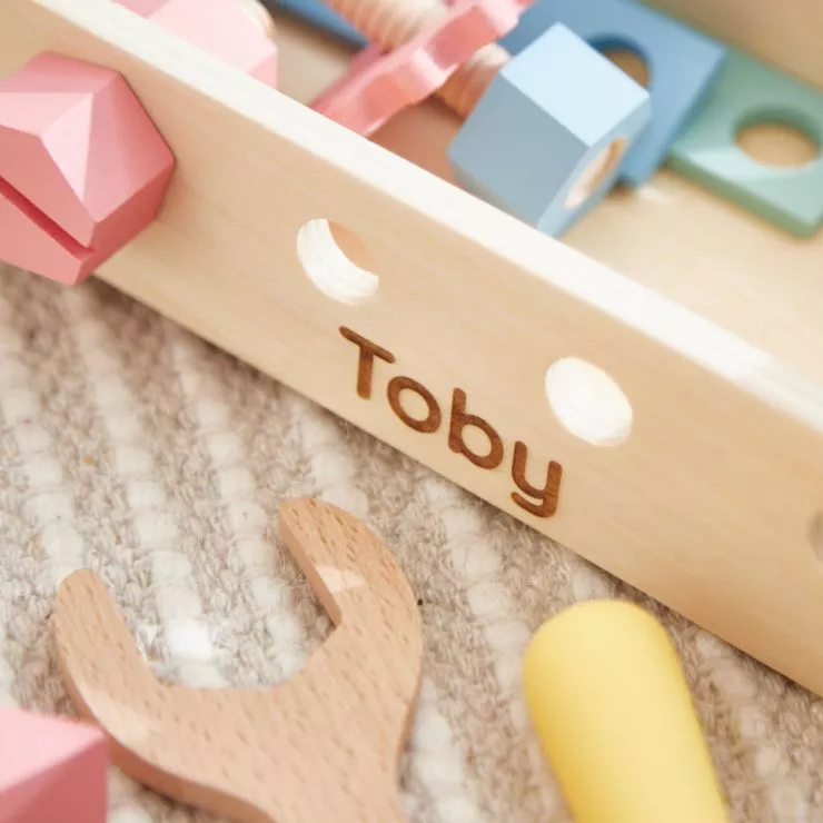 Personalised Wooden Tool Box Toy
