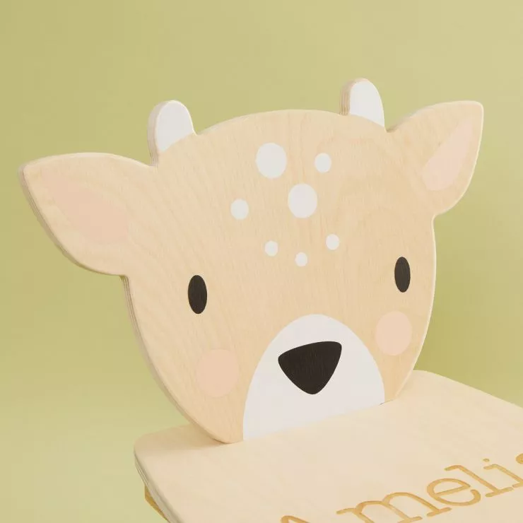 Personalised Deer Design Children's Chair
- Head Detail
