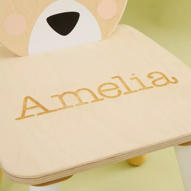 Personalised Deer Design Children's Chair
 - personalisation
