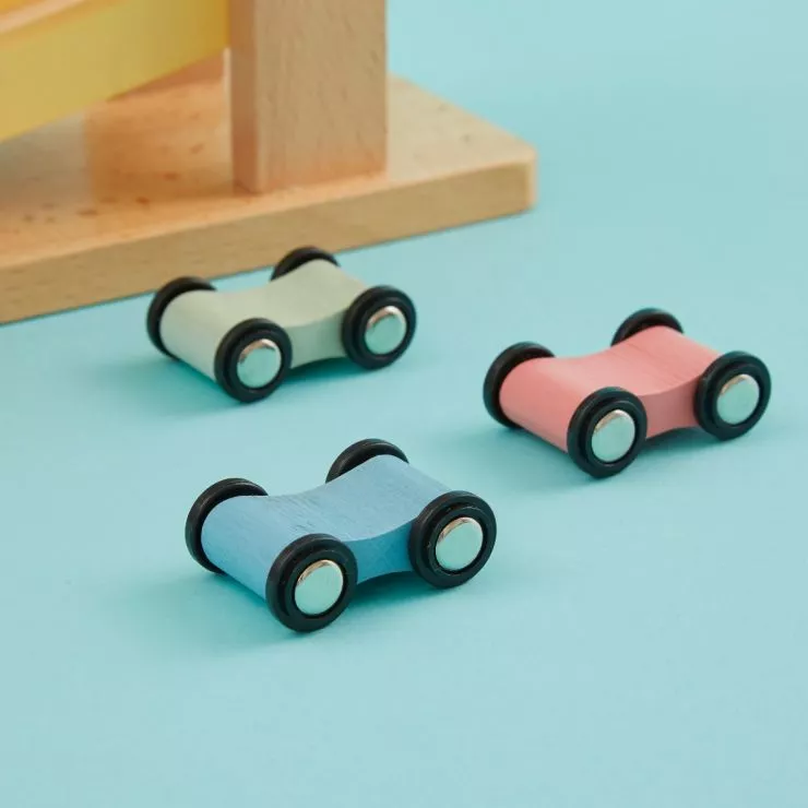 Personalised Colourful Car Ramp Wooden Toy