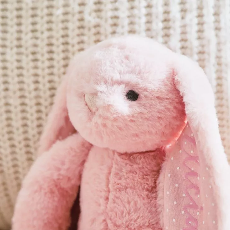 Personalised Pink Bunny Soft Toy