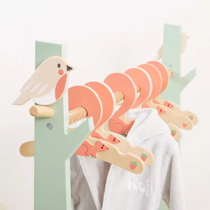 Personalised Wooden Woodland Clothes Rail