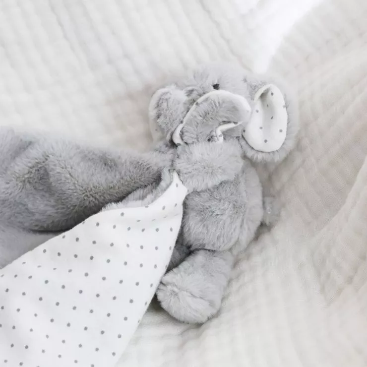 Personalised Light Grey Elephant Comforter