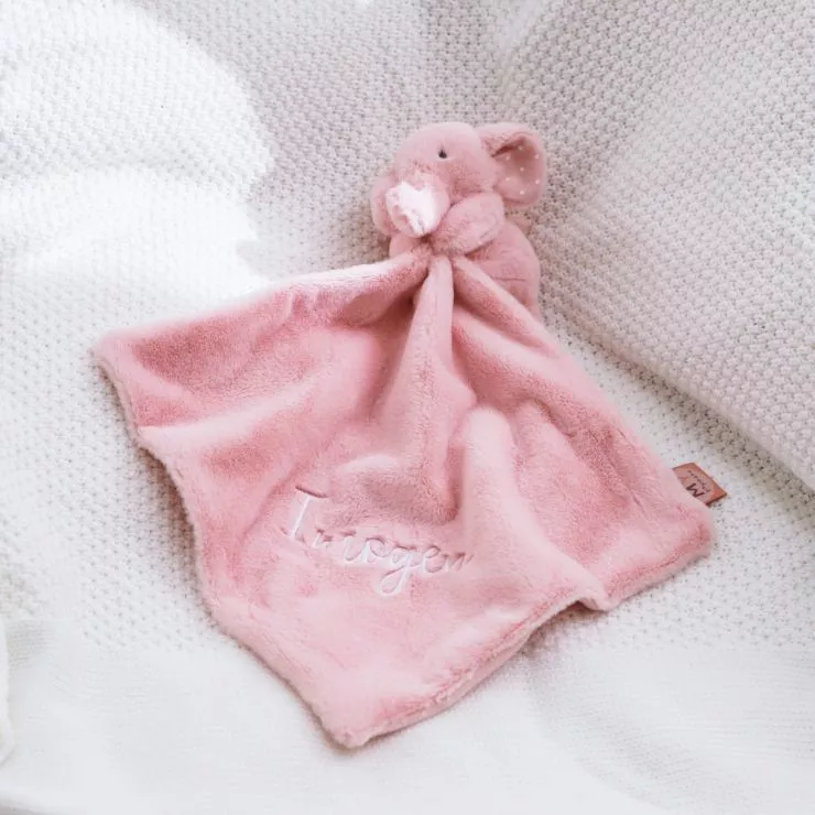 Personalised Pink Elephant Comforter