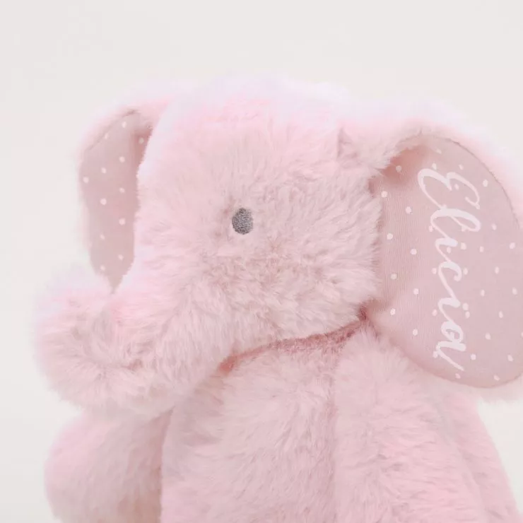 Personalised Pink Elephant Soft Toy