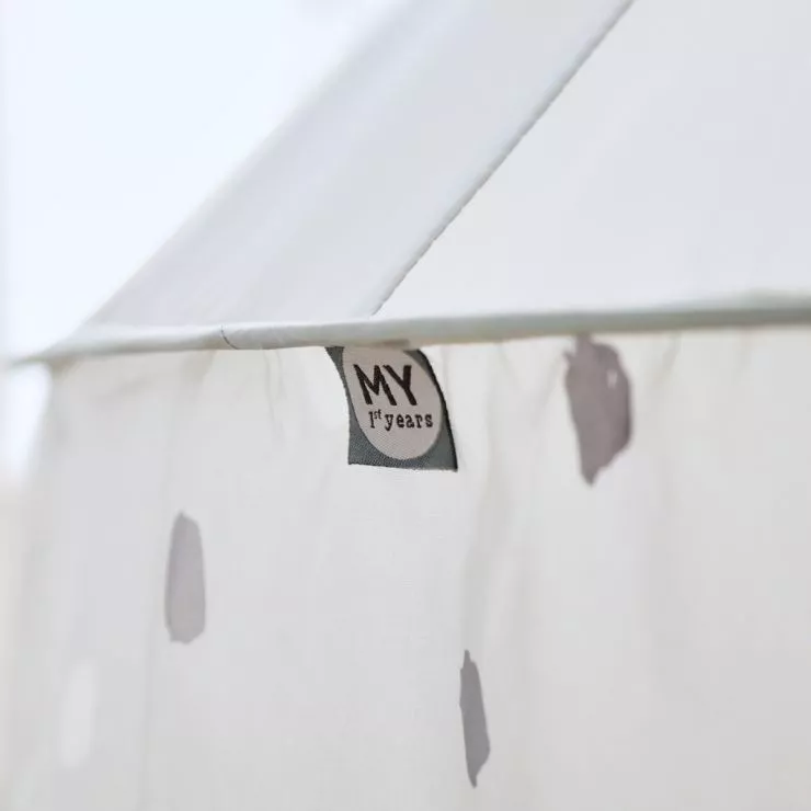 Personalised Grey Polka Dot Play Tent