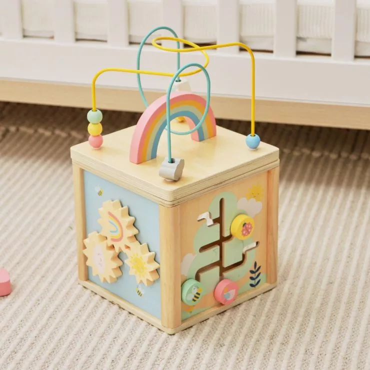 Personalised Wooden Activity Cube Toy