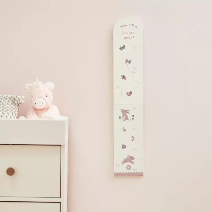 Personalised Woodland Wooden Height Chart