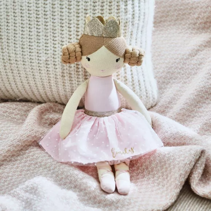 Personalised Ballerina Doll with Fair Hair