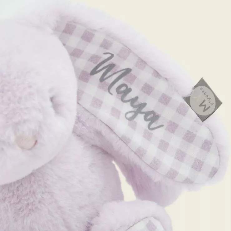 Personalised Lilac Bunny Soft Toy