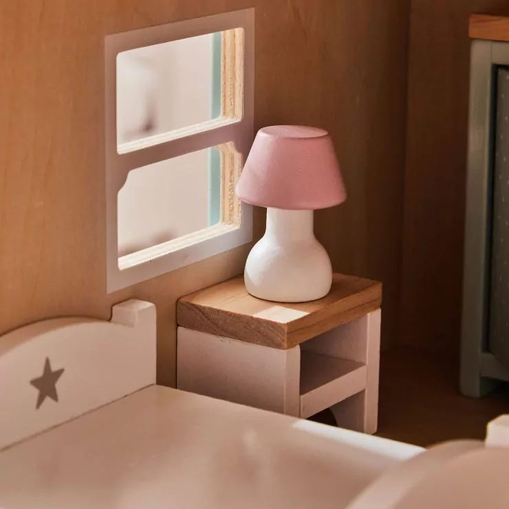 Wooden Doll’s House Bedroom Furniture Set