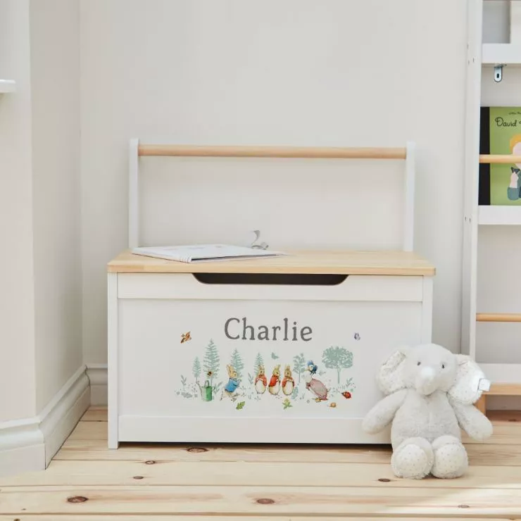 Personalised Peter Rabbit & Friends Toy Bench