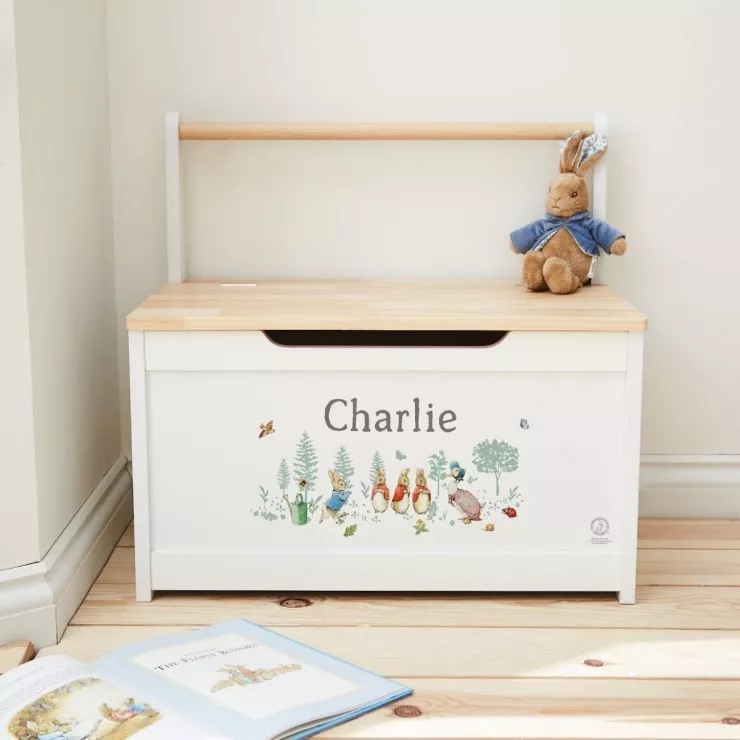 Personalised Peter Rabbit & Friends Toy Bench
