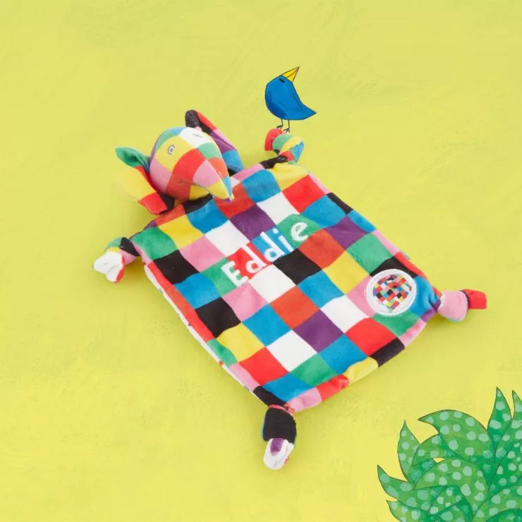 Personalised Colourful Elmer Comforter