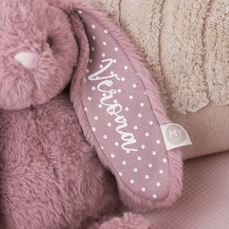 Personalised Mauve Pink Bunny