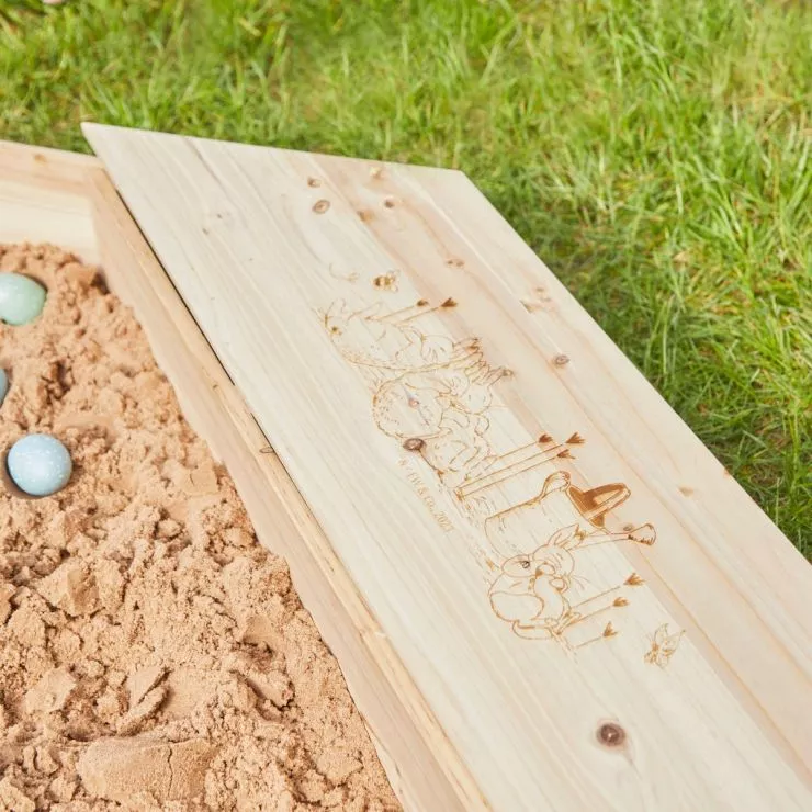 Personalised Peter Rabbit & Friends Wooden Sandpit
