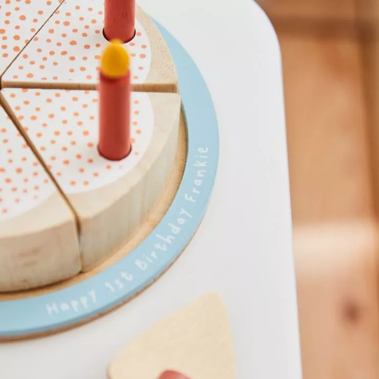 Personalised Wooden Party Cake Toy
