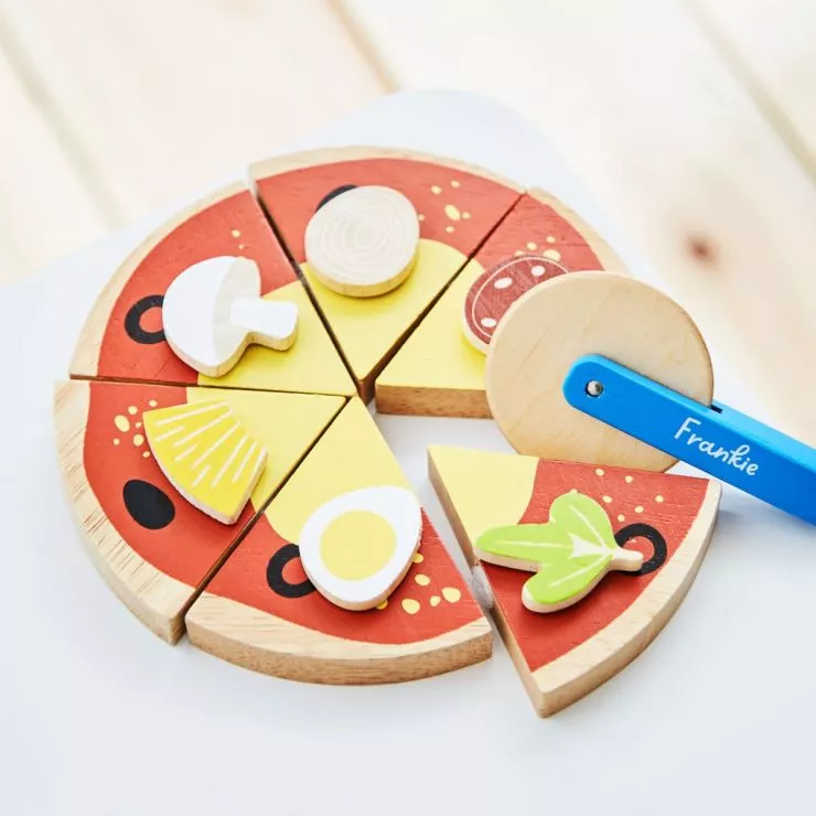 Personalised Wooden Pizza Toy