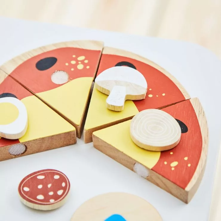 Personalised Wooden Pizza Toy