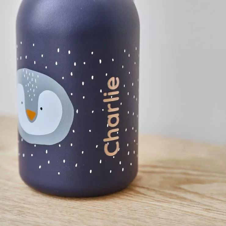 Personalised Trixie Penguin 350ml Water Bottle