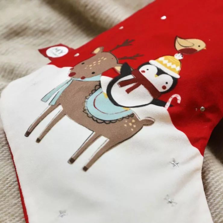 Personalised Small Christmas Scene Stocking