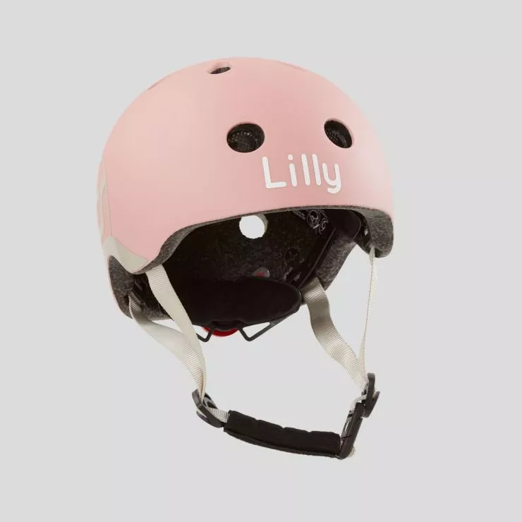 Personalised Scoot and Ride Pink Helmet S-M