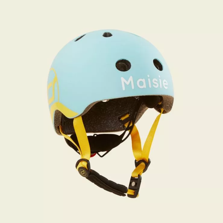 Personalised Scoot and Ride Blue Helmet S-M