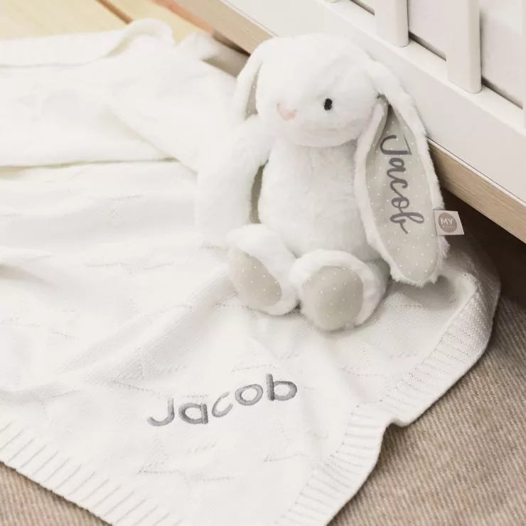 Personalised Ivory Bedtime Cuddle Gift Set