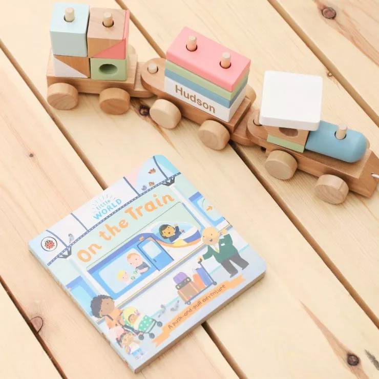 Personalised Train Read & Play Gift Set