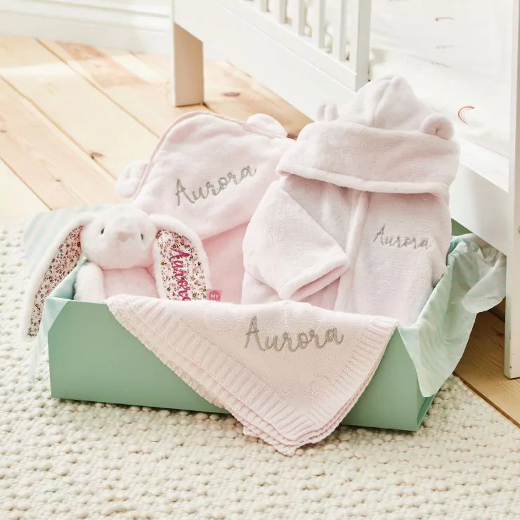 Personalised Light Pink Bedtime Essentials Gift Set